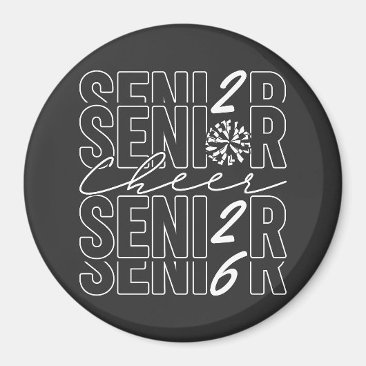 Cheer Senior 2026 Kreis Magnet (Vorne)