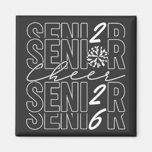 Cheer Senior 2026 Quadratischer Magnet