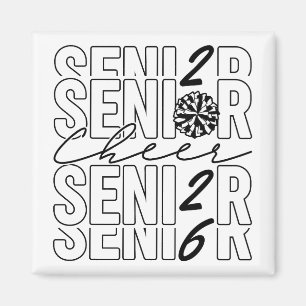 Cheer Senior 2026 Quadratischer Magnet