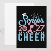 Cheer Senior 2027 Cheerleading Absolvent Einladung (Vorne/Hinten)
