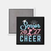 Cheer Senior 2027 Cheerleading-Absolvent Magnet (Vorderseite/Rückseite)