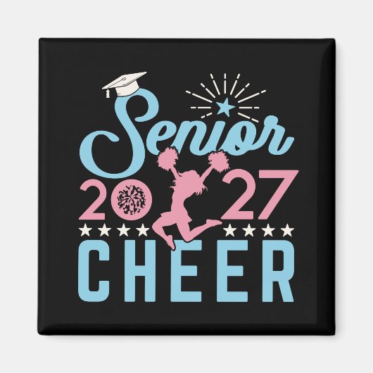 Cheer Senior 2027 Cheerleading-Absolvent Magnet (Vorne)