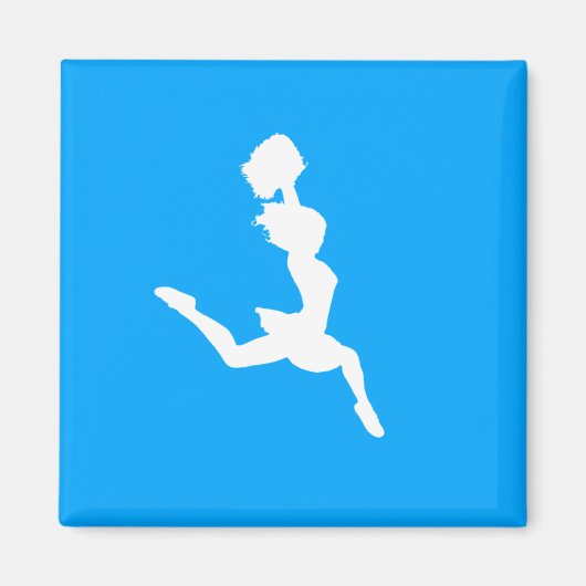 Cheer Silhouette Magnet Blue (Vorne)