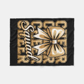 Cheer Squad Gold Funny Srt Cheerleader Cheerleadin Fleecedecke (Vorderseite (Horizontal))