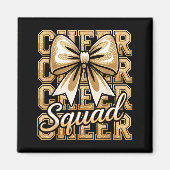 Cheer Squad Gold Funny Srt Cheerleader Cheerleadin Magnet (Vorne)