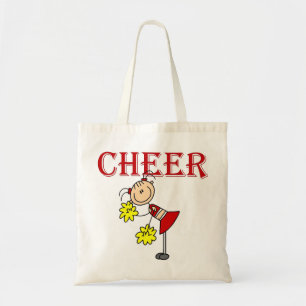 CHEER Stäbchen Figur Cheerleader T-Shirts und Gesc Tragetasche