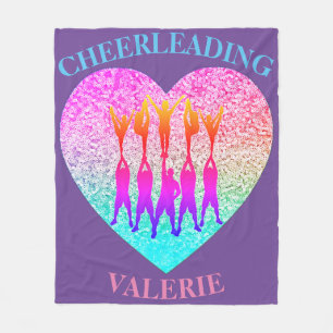 Cheer Stunt Pyramid Fleece Blanket