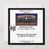 Cheer Team Cheerleader Danke-Karten Dankeskarte (Rückseite)