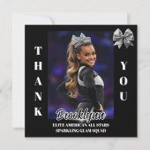 Cheer Team Cheerleader Danke-Karten Dankeskarte (Vorderseite)