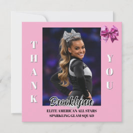 Cheer Team Cheerleader Thank You Cards Dankeskarte