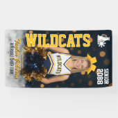 Cheer Team Custom Sports Photo Senior Cheerleading Banner (Horizontal)