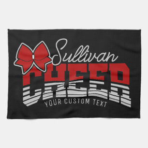 Cheer Team NAME HINZUFÜGEN School Athlet Cheerlead Geschirrtuch