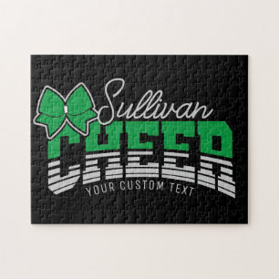 Cheer Team NAME HINZUFÜGEN School Athlet Cheerlead Puzzle