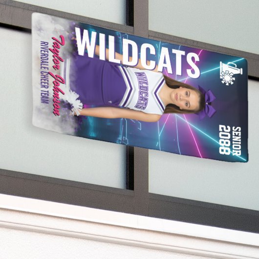 Cheer Team Sports Photo Cheerleading Senior Night Banner (Äußeres Gebäude)
