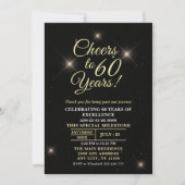 Cheer to Sixty Years - 60th Anniversary Einladung (Vorderseite)