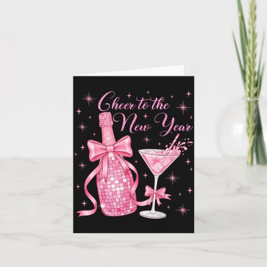 Cheer To The New Year Happy New Year 2026 Countdow Karte (Vorderseite)