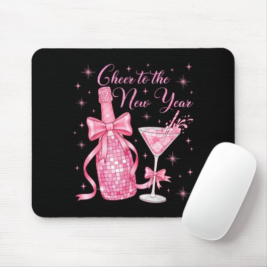 Cheer To The New Year Happy New Year 2026 Countdow Mousepad (Mit Mouse)