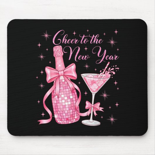 Cheer To The New Year Happy New Year 2026 Countdow Mousepad (Vorne)
