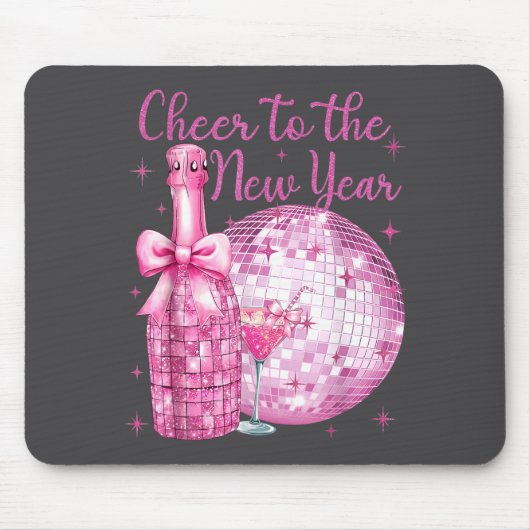 Cheer To The New Year Happy New Year 2026 Party Di Mousepad (Vorne)