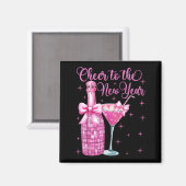 Cheer To The New Year Happy New Year 2026 Party Magnet (Vorderseite/Rückseite)