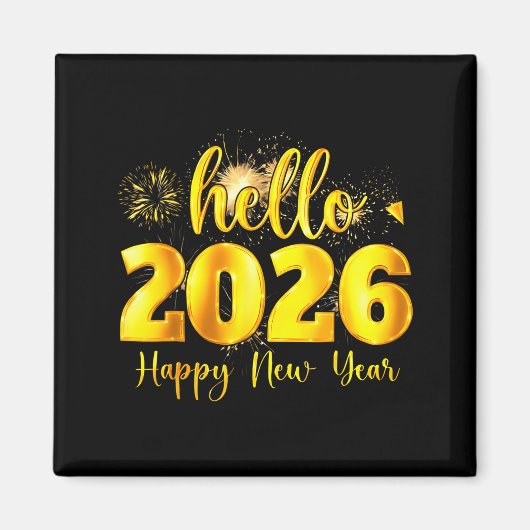 Cheer To The New Year Happy New Year 2026 Party  Magnet (Vorne)