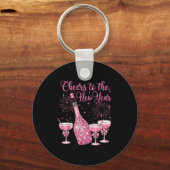 Cheer To The New Year Happy New Year 2026 Party Schlüsselanhänger (Vorderseite)