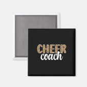 Cheer-Trainer Leopard Cheerleading-Trainer Magnet (Vorderseite/Rückseite)