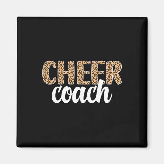 Cheer-Trainer Leopard Cheerleading-Trainer Magnet (Vorne)