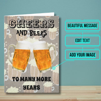 Cheer und Bierbraut Geburtstag Karte