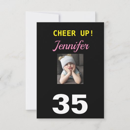 Cheer Up! 35. Happy Birthday 35 Funny Grumpy Girl (Vorderseite)
