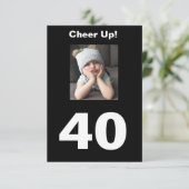 Cheer Up! 40. Happy Birthday 40 Funny Girl (Stehend Vorderseite)