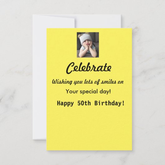 Cheer Up! 50. Geburtstag Grumpy Girl (Rückseite)