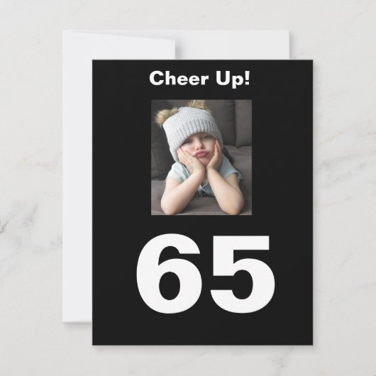 Cheer Up! 65. Geburtstag Funny 65 Grumpy Niedlich  (Vorderseite)
