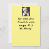 Cheer Up! 65. Happy Birthday Funny Grumpy Girl (Rückseite)