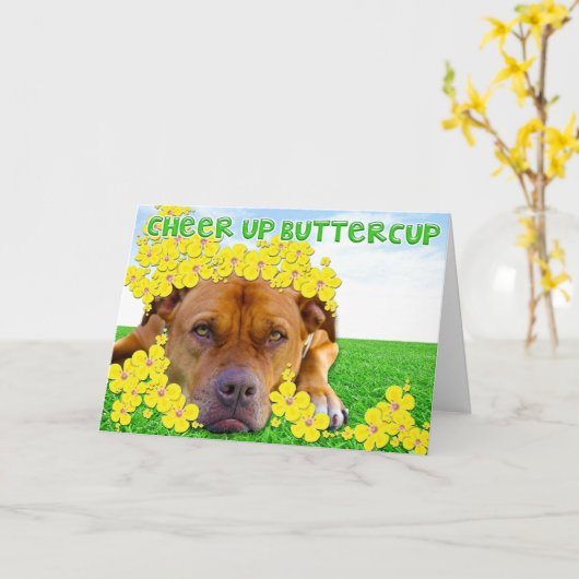 Cheer up Buttercup! Karte (Gelbe Blume)