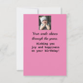 Cheer Up! Funny Grumpy Girl Birthday Smile Shine (Rückseite)