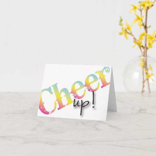 Cheer Up get well soon card Karte (Gelbe Blume)