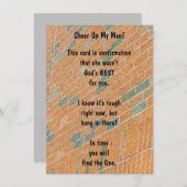 Cheer Up Man! Flache Grußkarte (Vorne/Hinten)