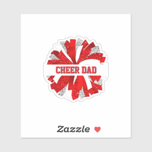 Cheer Vater Aufkleber (Blatt)