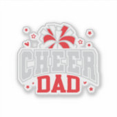 Cheer Vater Aufkleber (Vorderseite)