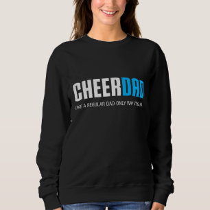 Cheer Vater Funny Niedlich Vatertag Geschenk Cheer Sweatshirt