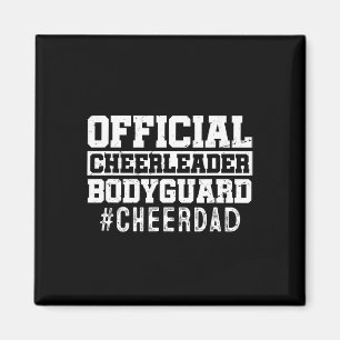 Cheer Vater Funny Papa Offiziell Cheerleader Bodyg Magnet