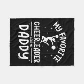 Cheer Vater Shirt Pride Vathers Day Männer Fleecedecke (Vorderseite (Horizontal))