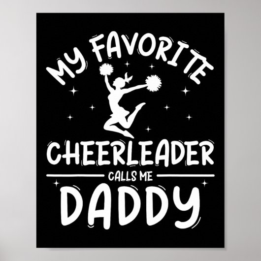 Cheer Vater Shirt Pride Vathers Day Männer Poster (Vorne)