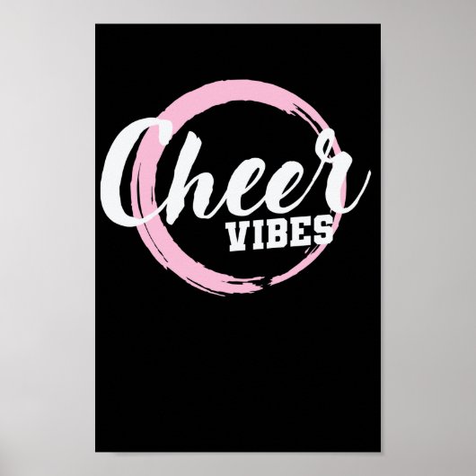 Cheer Vibes Cheerleader Sport turnen anfeuern Poster (Vorne)