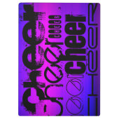 Cheer; Vibranly Blue und Magenta Klemmbrett (Rückseite)