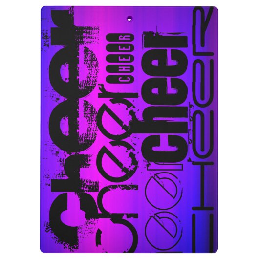 Cheer; Vibranly Blue und Magenta Klemmbrett (Rückseite)