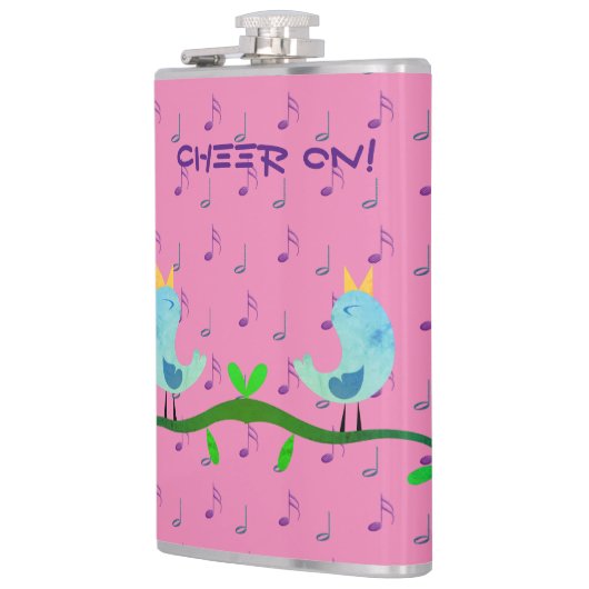 Cheer Vinyl Wrapped Flask Flachmann (Links)