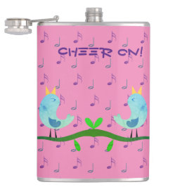 Cheer Vinyl Wrapped Flask Flachmann