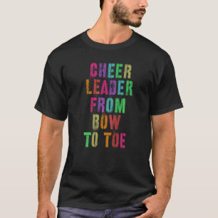 Cheer von Bow zu Zehn Cheerleader Team T-Shirt